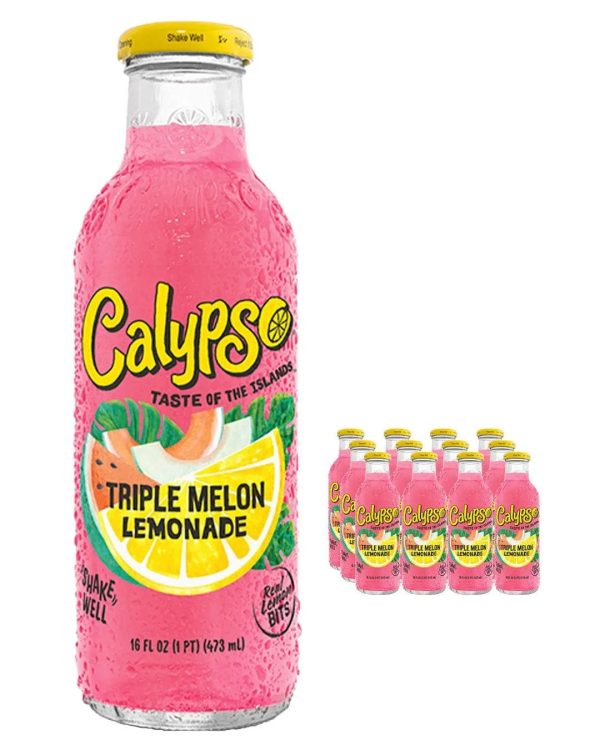 Calypso Triple Melon Lemonade Multipack, 12 x 591 ml Discount