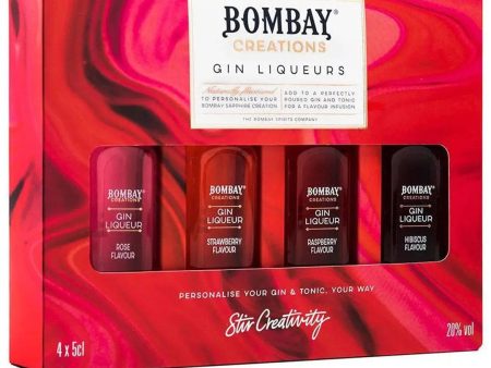 Bombay Creations Gin Liqueur Miniature Gift Pack, 4 x 5 cl For Discount