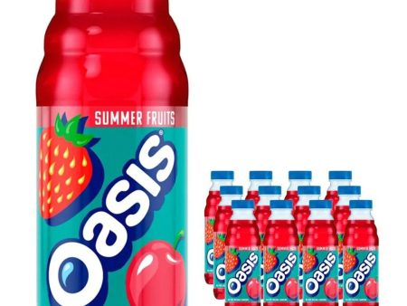 Oasis Summer Fruits Plastic Bottle Multipack, 12 x 500 ml Online Sale