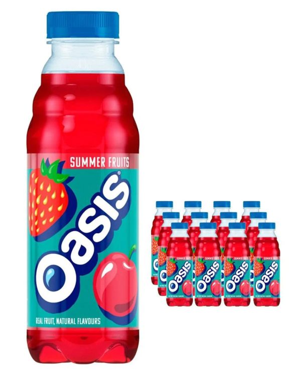 Oasis Summer Fruits Plastic Bottle Multipack, 12 x 500 ml Online Sale