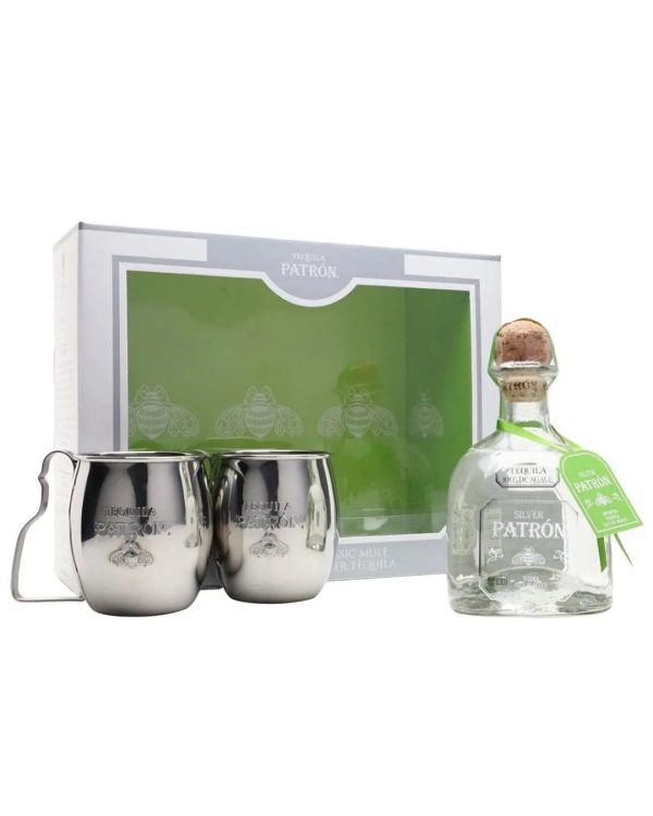 Patron Signature Steel Mule Mug Gift Set, 70 cl Fashion