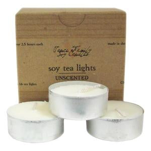 Vance Family Soy Candles Soy Candles, Tealight, Unscented, Non-GMO - 12 x Box of 16 Online Sale