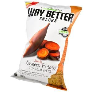 Way Better Snacks Tortilla Chips, Sprouted, Simply Sweet Potato - 12 x 5.5 oz on Sale