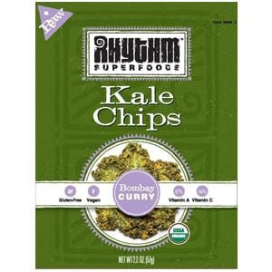 Rhythm Superfoods Kale Chips, Bombay Curry, Organic - 12 x 2 ozs. Online