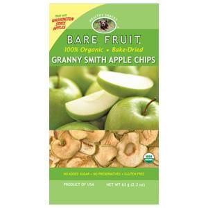 Bare Fruit Apple Chips, Granny Smith, Dried, Organic - 2.2 ozs. Discount