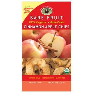 Bare Fruit Apple Chips, Cinnamon, Dried, Organic - 12 x 2.2 ozs. Online