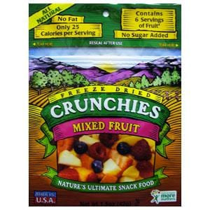 Crunchie s Mixed Fruit, Freeze Dried - 6 x 1.5 ozs. For Cheap