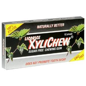 Xylichew Licorice Gum - 24 x 12 pieces Supply