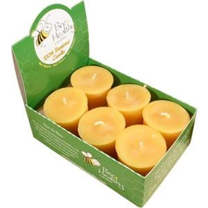 Bee Healthy Candles Candles, Beeswax, Votive - 6 pk. Supply