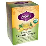 Yogi Tea Green Tea (contains caffeine) Lemon Ginger  Organic 16 ct Online Hot Sale