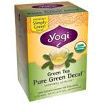 Yogi Tea Green Tea (w  caffeine) Pure Green Organic Decaffeinated 16 ct Supply