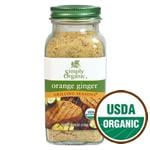 Simply Organic Orange Ginger Seasoning Organic Gluten-Free 4.24 oz Online Sale