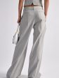 Pantalon taille basse à rayure tennis gris Online