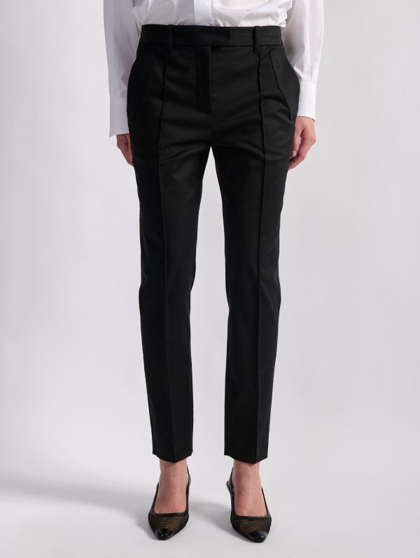 Pantalon Roxy en gabardine de coton stretch noir Online